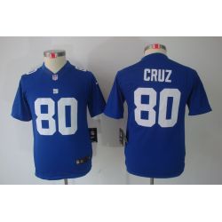 Cheap Victor Cruz Giants Youth Jersey #80 Blue From China Limited