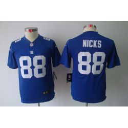 Cheap Hakeem Nicks Giants Youth Jersey #88 Blue From China Limited