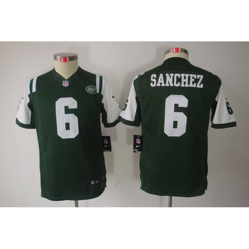 Cheap Mark Sanchez Jets Youth Jersey #6 Green From China Limited