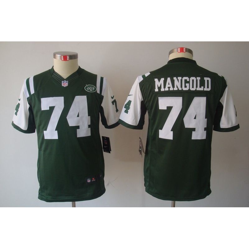 Cheap Nick Mangold Jets Youth Jersey #74 Green From China Limited