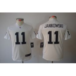 Cheap Sebastian Janikowski Raiders Youth Jersey #11 White From China Limited
