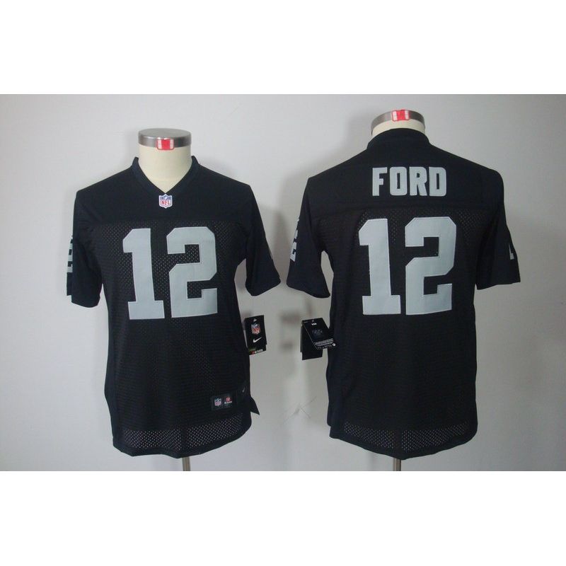 Cheap Jacoby Ford Raiders Youth Jersey #12 Black From China Limited Cheap Jacoby Ford Raiders Youth Jersey #12 Black From China Limited