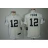 Cheap Jacoby Ford Raiders Youth Jersey #12 White From China Limited