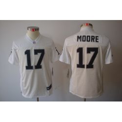 Cheap Denarius Moore Raiders Youth Jersey #17 White From China Limited