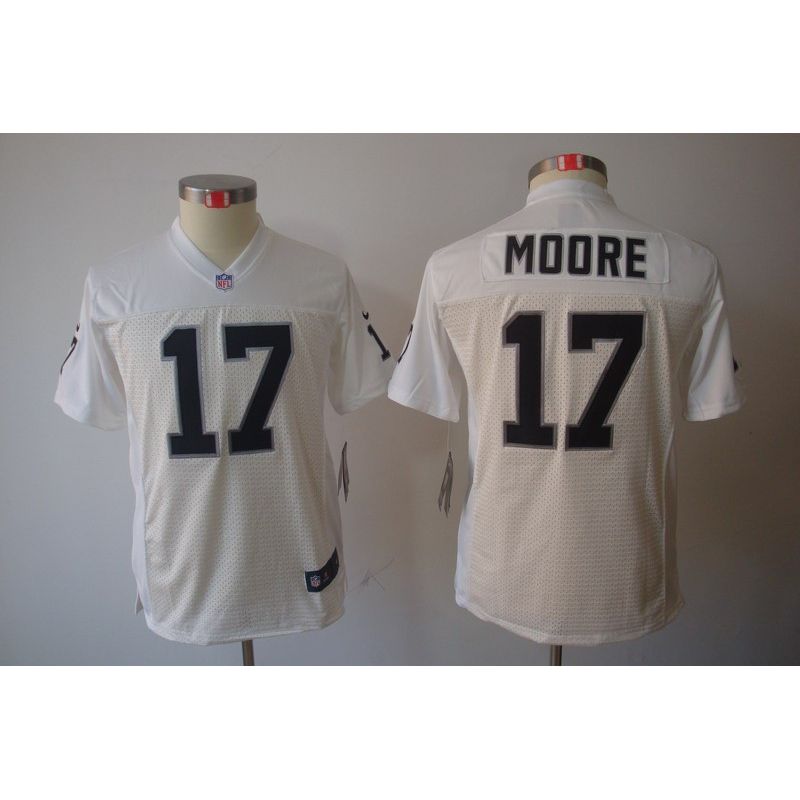 Cheap Denarius Moore Raiders Youth Jersey #17 White From China Limited Cheap Denarius Moore Raiders Youth Jersey #17 White From China Limited