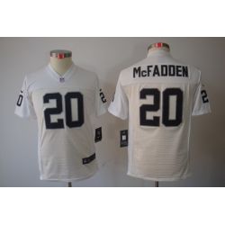 Cheap Darren McFadden Raiders Youth Jersey #20 White From China Limited