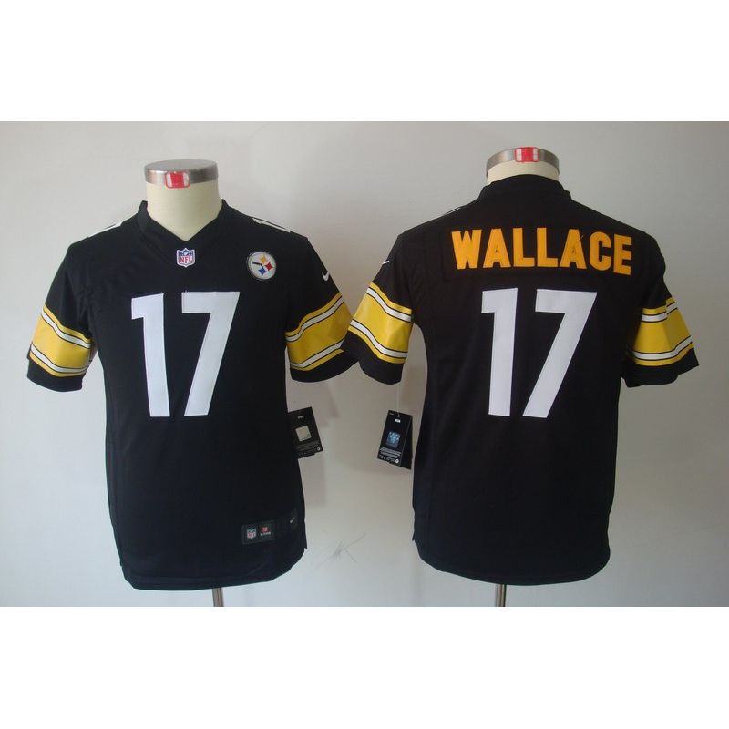 Cheap Mike Wallace Steelers Youth Jersey #17 Black From China Limited Cheap Mike Wallace Steelers Youth Jersey #17 Black From China Limited