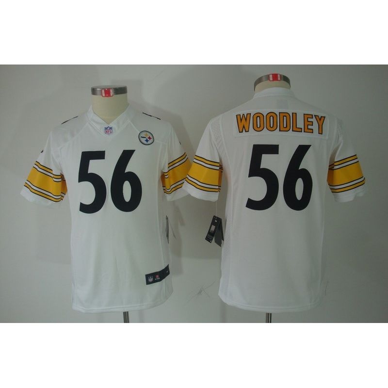 Cheap LaMarr Woodley Steelers Youth Jersey #56 White From China Limited