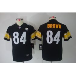 Cheap Antonio Brown Steelers Youth Jersey #84 Black From China Limited
