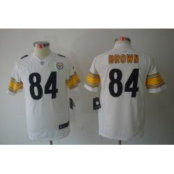 Cheap Antonio Brown Steelers Youth Jersey #84 White From China Limited