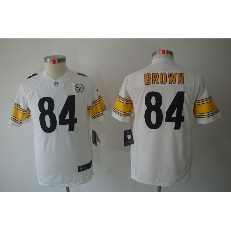 Cheap Antonio Brown Steelers Youth Jersey #84 White From China Limited