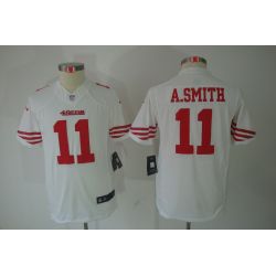 Cheap Alex Smith 49ers Youth Jersey #11 White From China Limited