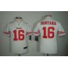 Cheap Joe Montana 49ers Youth Jersey #16 White From China Limited