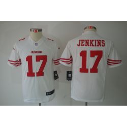 Cheap AJ Jenkins 49ers Youth Jersey #17 White From China Limited