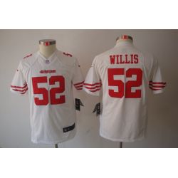 Cheap Patrick Willis 49ers Youth Jersey #52 White From China Limited