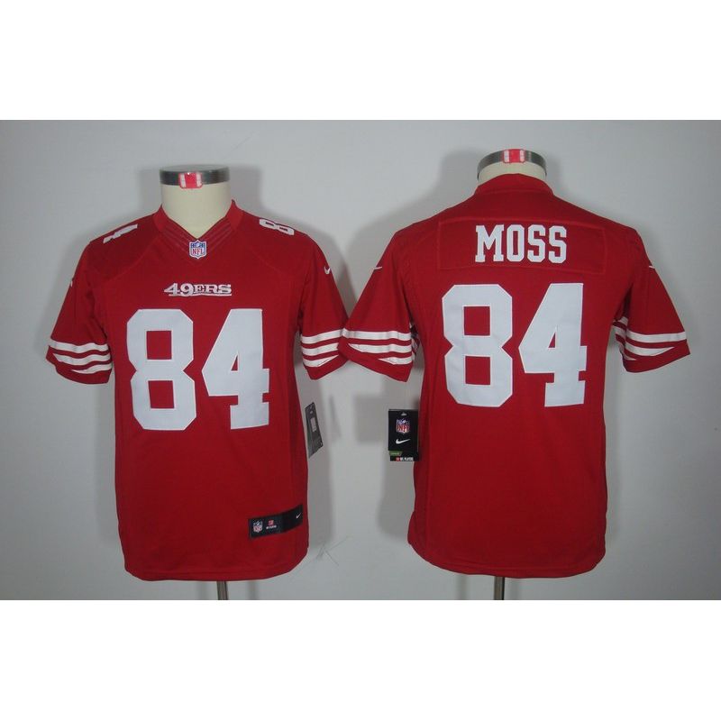 Cheap Randy Moss 49ers Youth Jersey #84 Red From China Limited