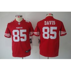 Cheap Vernon Davis 49ers Youth Jersey #85 Red From China Limited