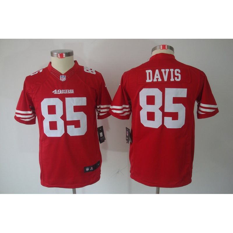 Cheap Vernon Davis 49ers Youth Jersey #85 Red From China Limited