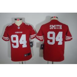 Cheap Justin Smith 49ers Youth Jersey #94 Red From China Limited