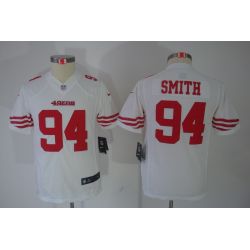 Cheap Justin Smith 49ers Youth Jersey #94 White From China Limited
