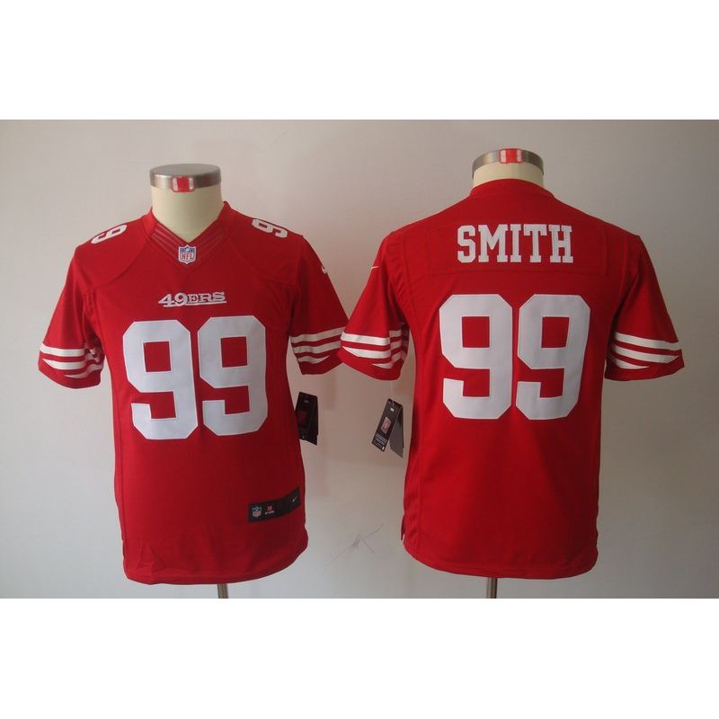 Cheap Aldon Smith 49ers Youth Jersey #99 Red From China Limited