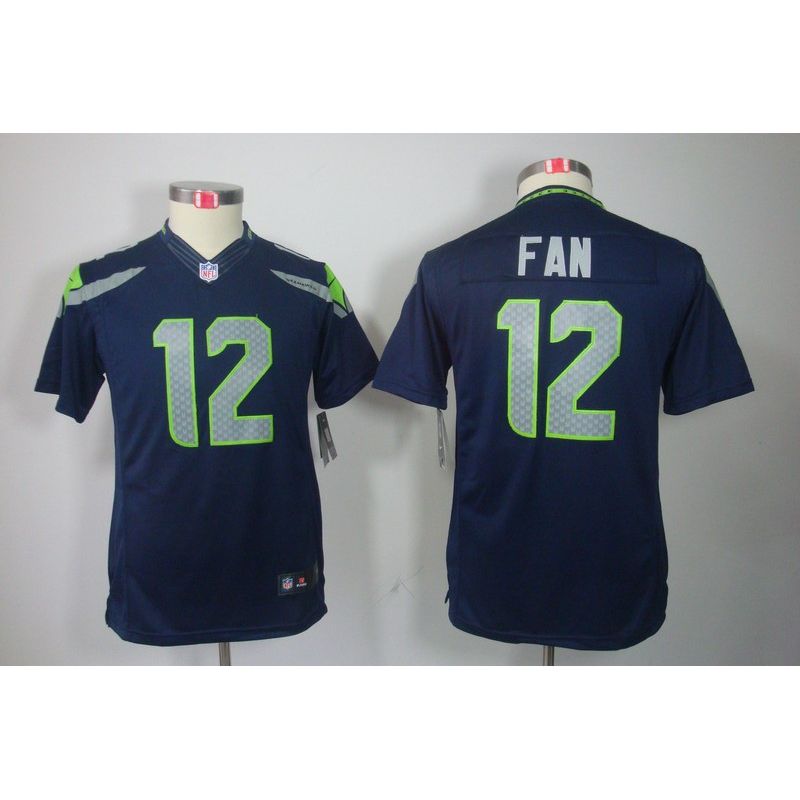 Cheap 12th Fan Seahawks Youth Jersey #12 Blue From China Limited