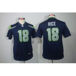 Cheap Sidney Rice Seahawks Youth Jersey #18 Blue From China Limited