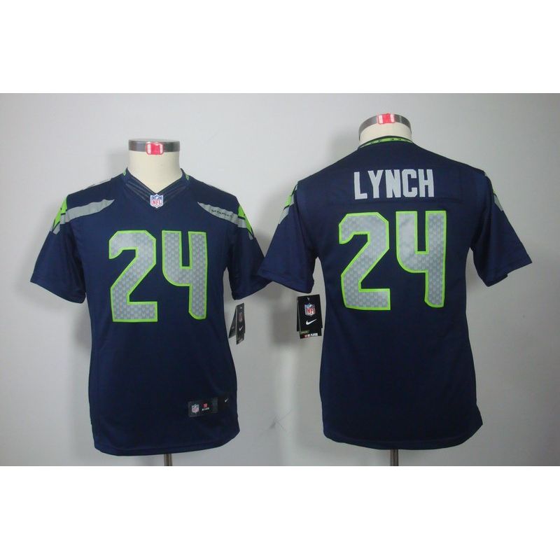 Cheap Marshawn Lynch Seahawks Youth Jersey #24 Blue From China Limited