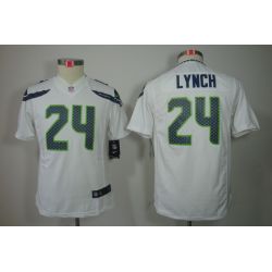 Cheap Marshawn Lynch Seahawks Youth Jersey #24 White From China Limited