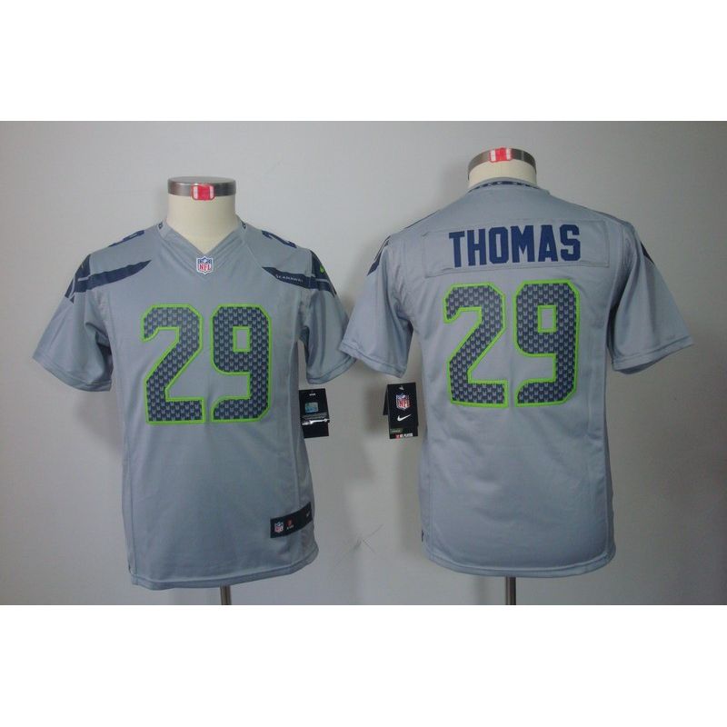 Cheap Earl Thomas Seahawks Youth Jersey #29 Grey From China Limited