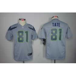 Cheap Golden Tate Seahawks Youth Jersey #81 Grey From China Limited