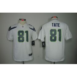 Cheap Golden Tate Seahawks Youth Jersey #81 White From China Limited