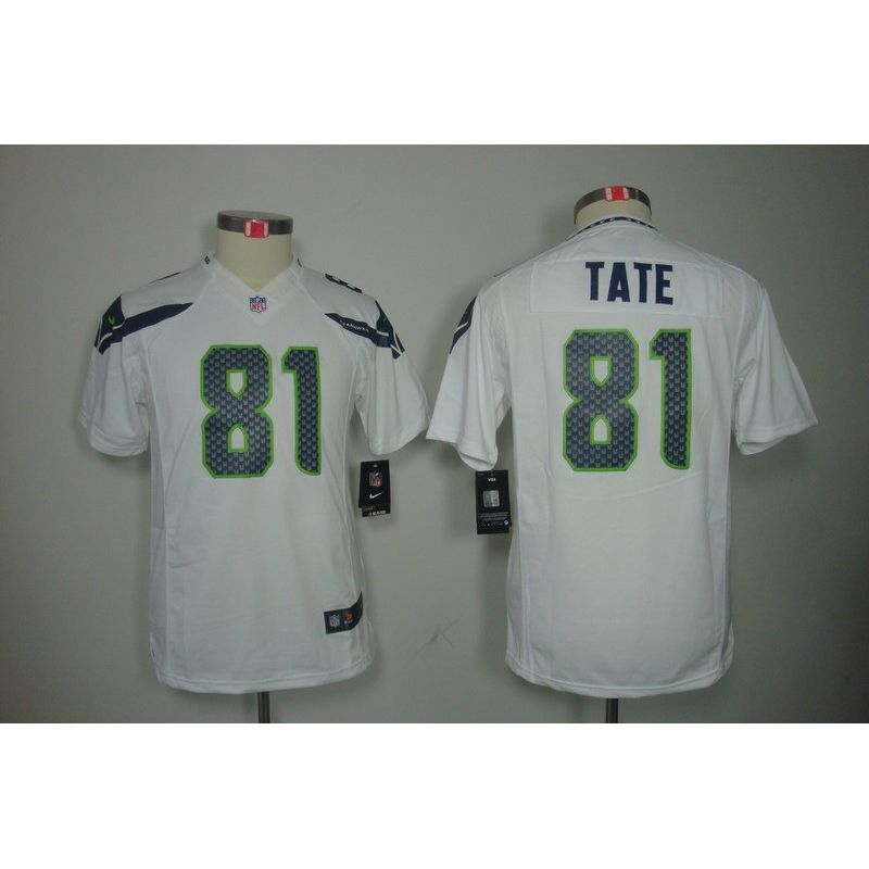 Cheap Golden Tate Seahawks Youth Jersey #81 White From China Limited