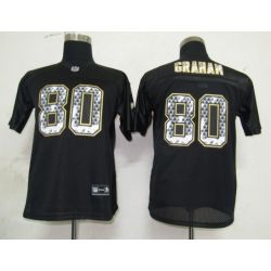 Cheap Jimmy Graham Saints Youth Jersey #80 Black From China United Sideline