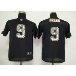 Cheap Drew Brees Saints Youth Jersey #9 Black From China United Sideline