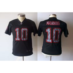 Cheap Eli Manning Giants Youth Jersey #10 Black From China United Sideline