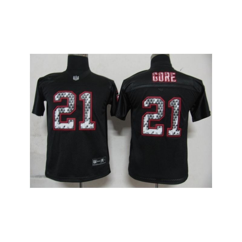 Cheap Frank Gore 49ers Youth Jersey #21 Black From China United Sideline