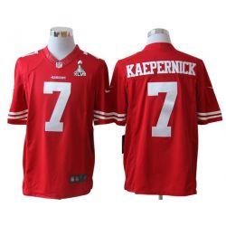 Cheap Colin Kaepernick 49ers Jersey #7 Super Bowl XLVII Red China Limited