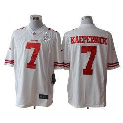Cheap Colin Kaepernick 49ers Jersey #7 Super Bowl XLVII White China Limited