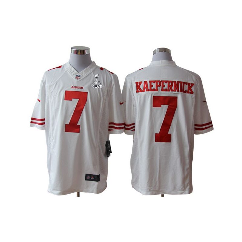 Cheap Colin Kaepernick 49ers Jersey #7 Super Bowl XLVII White China Limited Cheap Colin Kaepernick 49ers Jersey #7 Super Bowl XLVII White China Limited