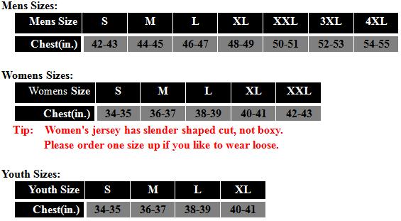 Cheap Mens/Womens/Youth Basketball Jersey Sizes