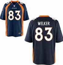 [Youth Game] Denver Broncos #83 Wes Welker (Blue) S