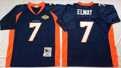 [Youth throwback] Denver Broncos #7 John Elway (Blue) M