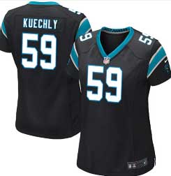 [Women's Game] Carolina Panthers #59 Luck Kuechly (Black) M