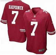 [Men's Game] San Francisco 49ers #7 Colin Kaepernick (Red, Game) M