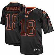 [Men's Lights out] Cincinnati Bengals #18 A.J. Green (Black) 44/L