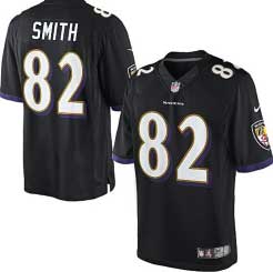 [Men's Game] Baltimore Ravens #82 Torrey Smith (Black) XXL