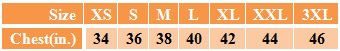 Men's Elite Football Jersey Sizing Chart