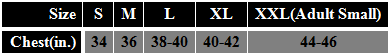 Youth Football Jersey Sizing Chart